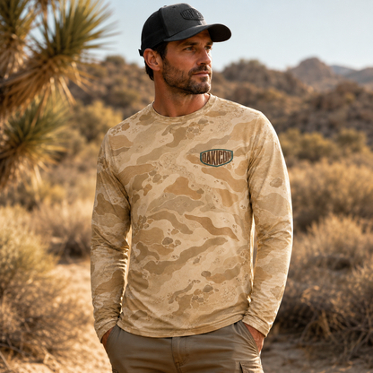 Oakicon Desert Sand Personalized Name Camo Long-sleeve, Oakicon Camo Long-sleeve