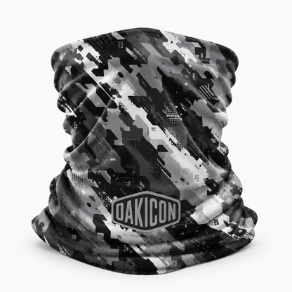 Oakicon Urban Digital Brush Personalized Name Camo Neck Gaiter, Oakicon Camo Neck Gaiter