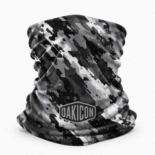 Oakicon Urban Digital Brush Personalized Name Camo Neck Gaiter, Oakicon Camo Neck Gaiter
