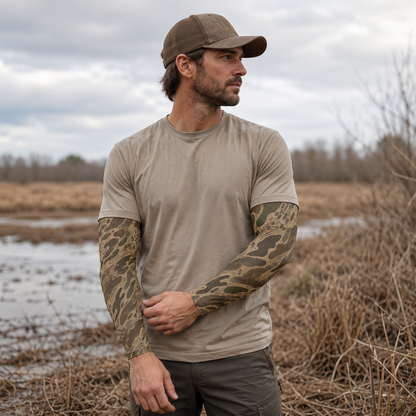 Oakicon Khaki Woodland Personalized Name Camo Temporary Sleeve, Oakicon Camo Temporary Sleeve