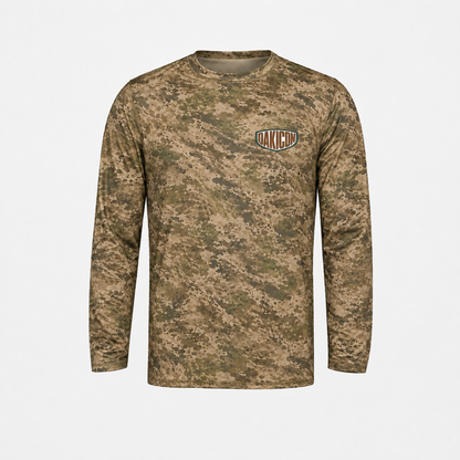 Oakicon Light Olive Brush Personalized Name Camo Long-sleeve, Oakicon Camo Long-sleeve