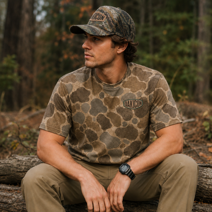 Oakicon Duck Hunter Personalized Name Camo T-Shirt, Oakicon Camo T-Shirt