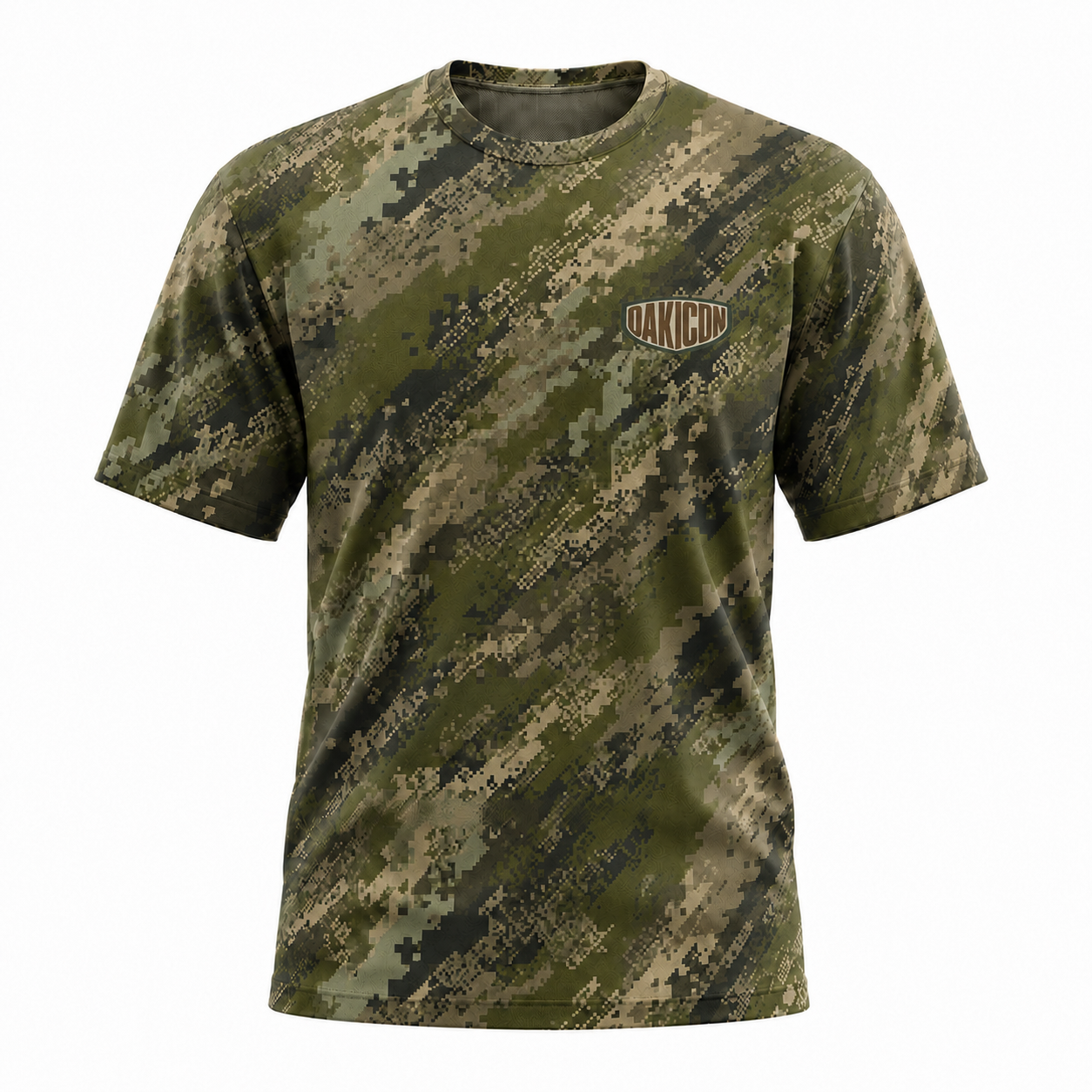 Oakicon Digital Woodland Personalized Name Camo T-Shirt, Oakicon Camo T-Shirt