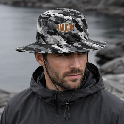 Oakicon Urban Digital Brush Personalized Name Camo Bucket Hat, Oakicon Camo Bucket Hat