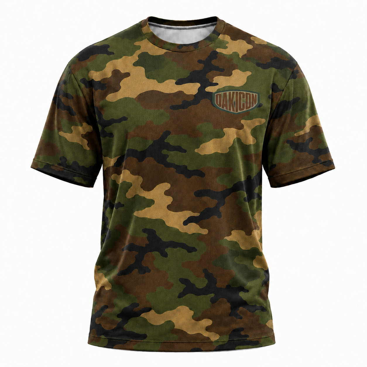 Oakicon Classic Woodland Personalized Name Camo T-Shirt, Oakicon Camo T-Shirt