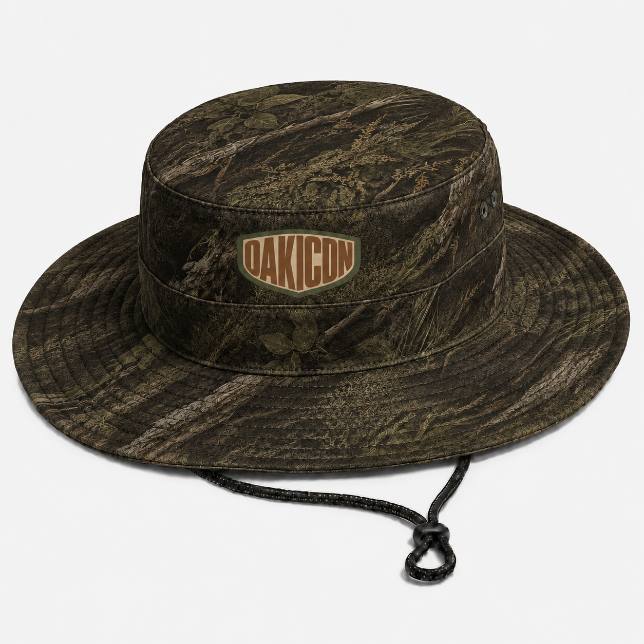 Oakicon Dark Marsh Personalized Name Camo Bucket Hat, Oakicon Camo Bucket Hat