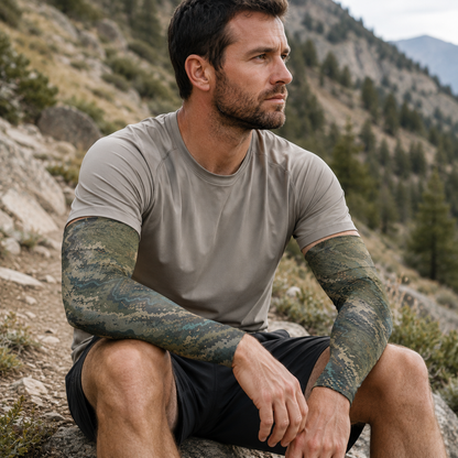 Oakicon Dark Forest Personalized Name Camo Temporary Sleeve, Oakicon Camo Temporary Sleeve