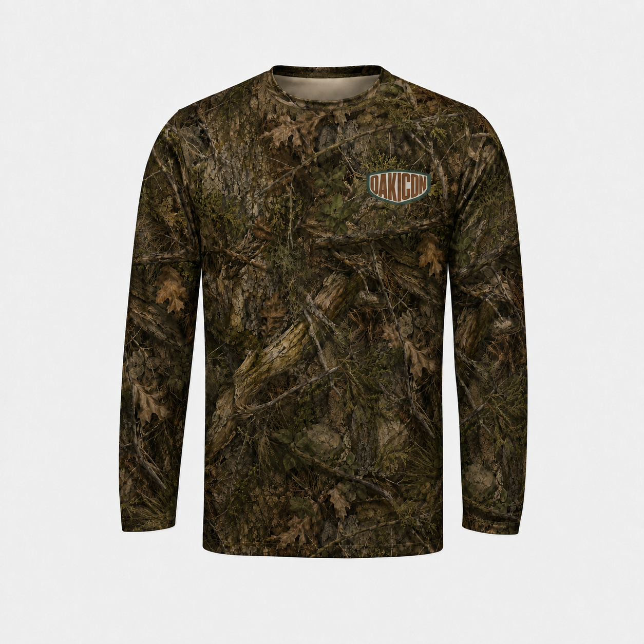 Oakicon Realistic Forest Personalized Name Camo Long-sleeve, Oakicon Camo Long-sleeve