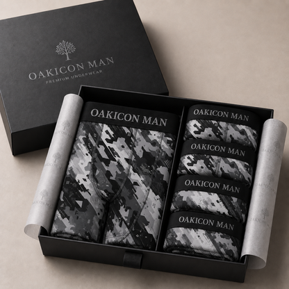 Oakicon Urban Digital Brush Personalized Name Camo Boxer Briefs, Oakicon Camo Boxer Briefs