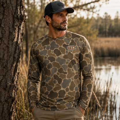 Oakicon Duck Hunter Personalized Name Camo Long-sleeve, Oakicon Camo Long-sleeve