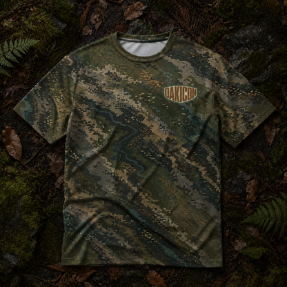 Oakicon Dark Forest Personalized Name Camo T-Shirt, Oakicon Camo T-Shirt