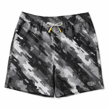 Oakicon Urban Digital Brush Personalized Name Camo Swim Trunks, Oakicon Camo Swim Trunks