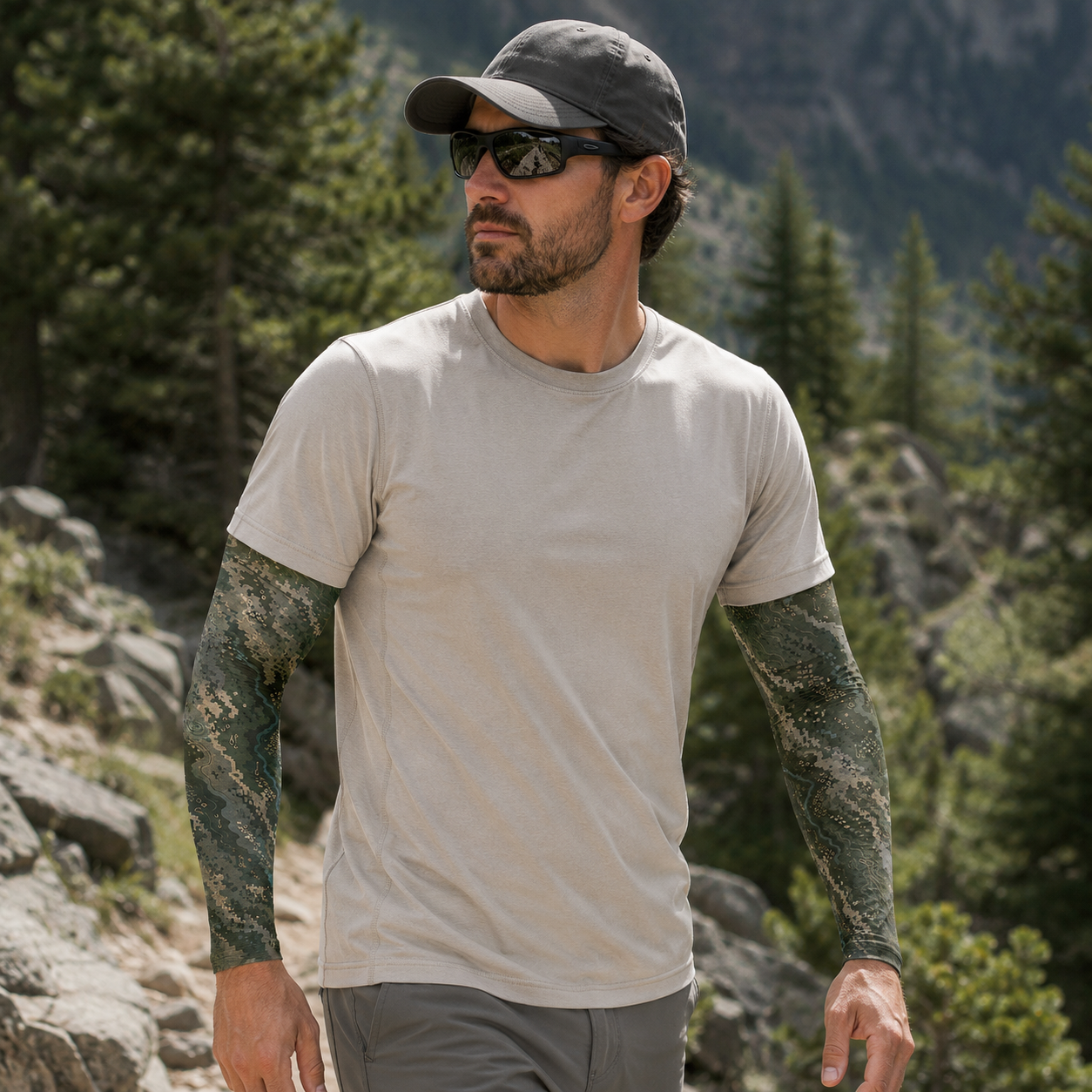 Oakicon Dark Forest Personalized Name Camo Temporary Sleeve, Oakicon Camo Temporary Sleeve