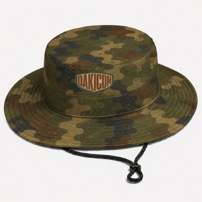 Oakicon Dark Frogskin Personalized Name Camo Bucket Hat, Oakicon Camo Bucket Hat