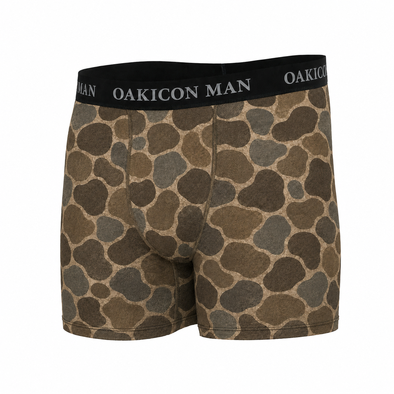 Oakicon Duck Hunter Personalized Name Camo Boxer Briefs, Oakicon Camo Boxer Briefs