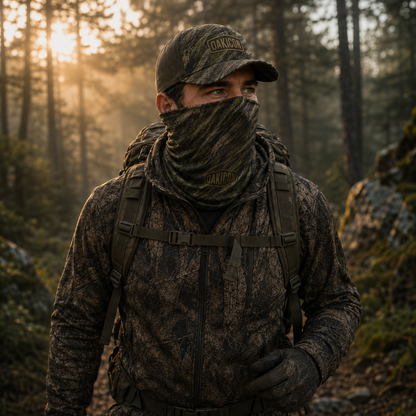 Oakicon Dark Marsh Personalized Name Camo Neck Gaiter, Oakicon Camo Neck Gaiter
