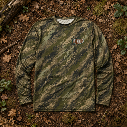 Oakicon Digital Woodland Personalized Name Camo Long-sleeve, Oakicon Camo Long-sleeve