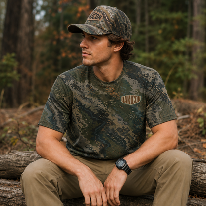 Oakicon Dark Forest Personalized Name Camo T-Shirt, Oakicon Camo T-Shirt