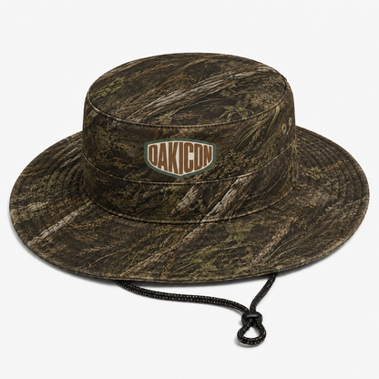 Oakicon Realistic Forest Personalized Name Camo Bucket Hat, Oakicon Camo Bucket Hat