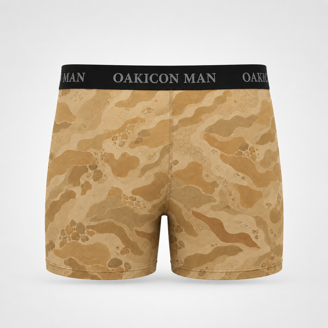 Oakicon Desert Sand Personalized Name Camo Boxer Briefs, Oakicon Camo Boxer Briefs