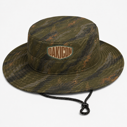 Oakicon Dark Olive Brush Personalized Name Camo Bucket Hat, Oakicon Camo Bucket Hat