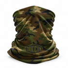 Oakicon Classic Woodland Personalized Name Camo Neck Gaiter, Oakicon Camo Neck Gaiter
