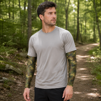 Oakicon Classic Woodland Personalized Name Camo Temporary Sleeve, Oakicon Camo Temporary Sleeve