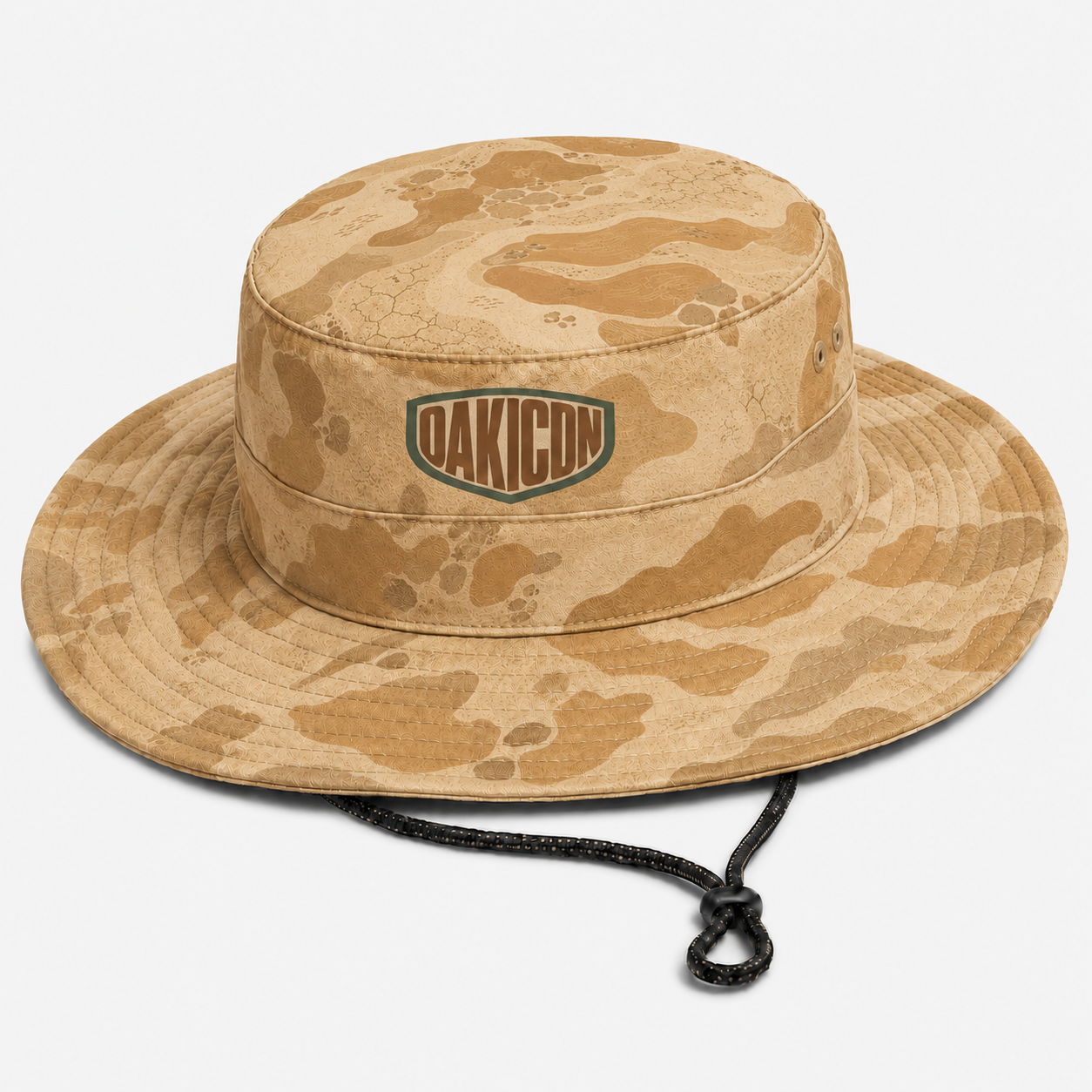 Oakicon Desert Sand Personalized Name Camo Bucket Hat, Oakicon Camo Bucket Hat