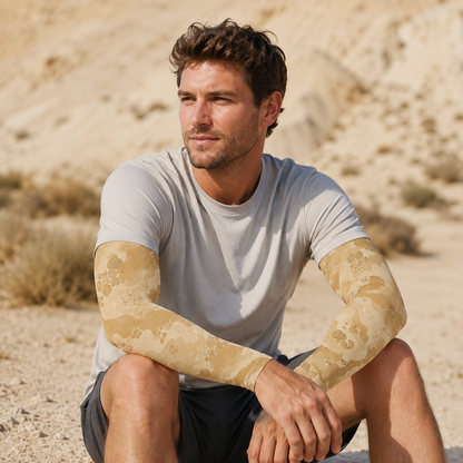 Oakicon Desert Sand Personalized Name Camo Temporary Sleeve, Oakicon Camo Temporary Sleeve