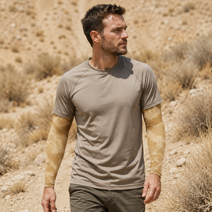 Oakicon Desert Sand Personalized Name Camo Temporary Sleeve, Oakicon Camo Temporary Sleeve