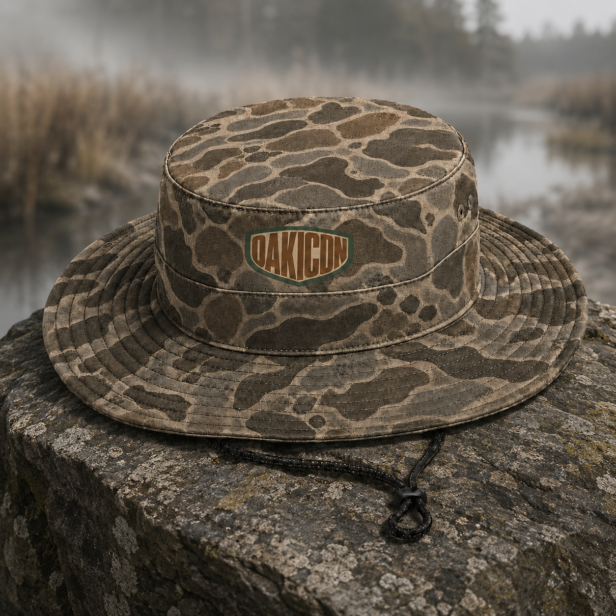 Oakicon Duck Hunter Personalized Name Camo Bucket Hat, Oakicon Camo Bucket Hat