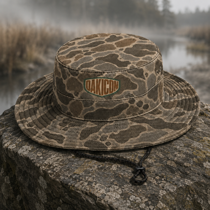 Oakicon Duck Hunter Personalized Name Camo Bucket Hat, Oakicon Camo Bucket Hat