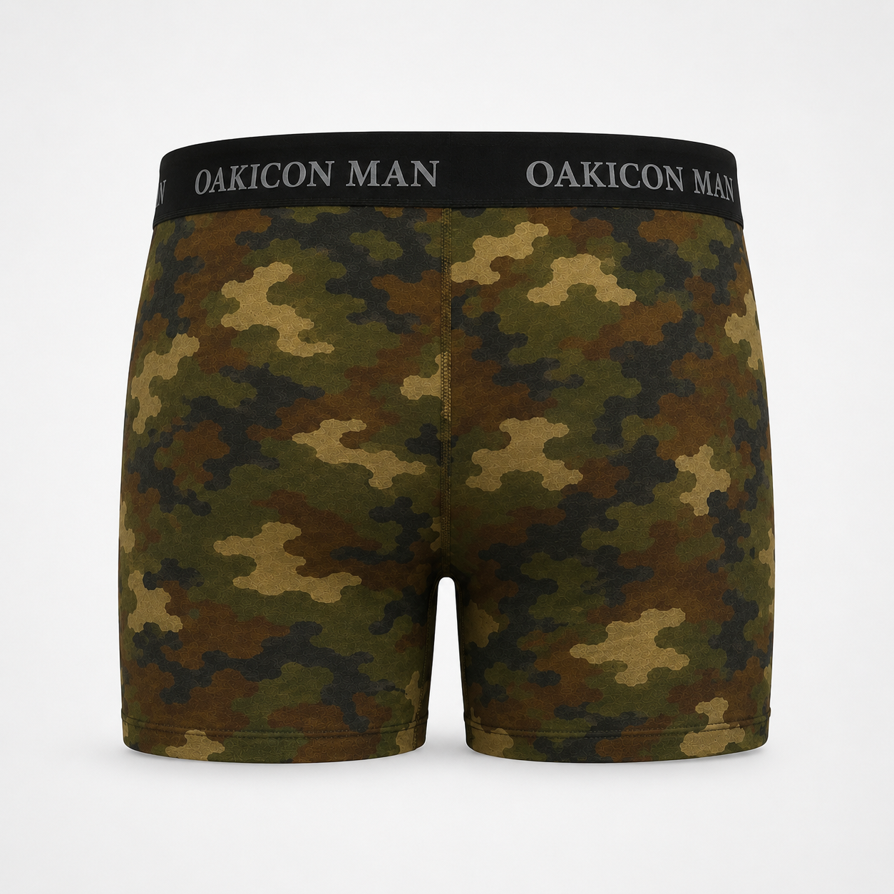 Oakicon Dark Frogskin Personalized Name Camo Boxer Briefs, Oakicon Camo Boxer Briefs
