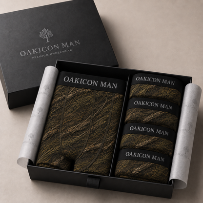 Oakicon Dark Marsh Personalized Name Camo Boxer Briefs, Oakicon Camo Boxer Briefs