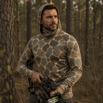 Oakicon Duck Hunter Personalized Name Camo Hoodie Mask, Oakicon Camo Hoodie Mask