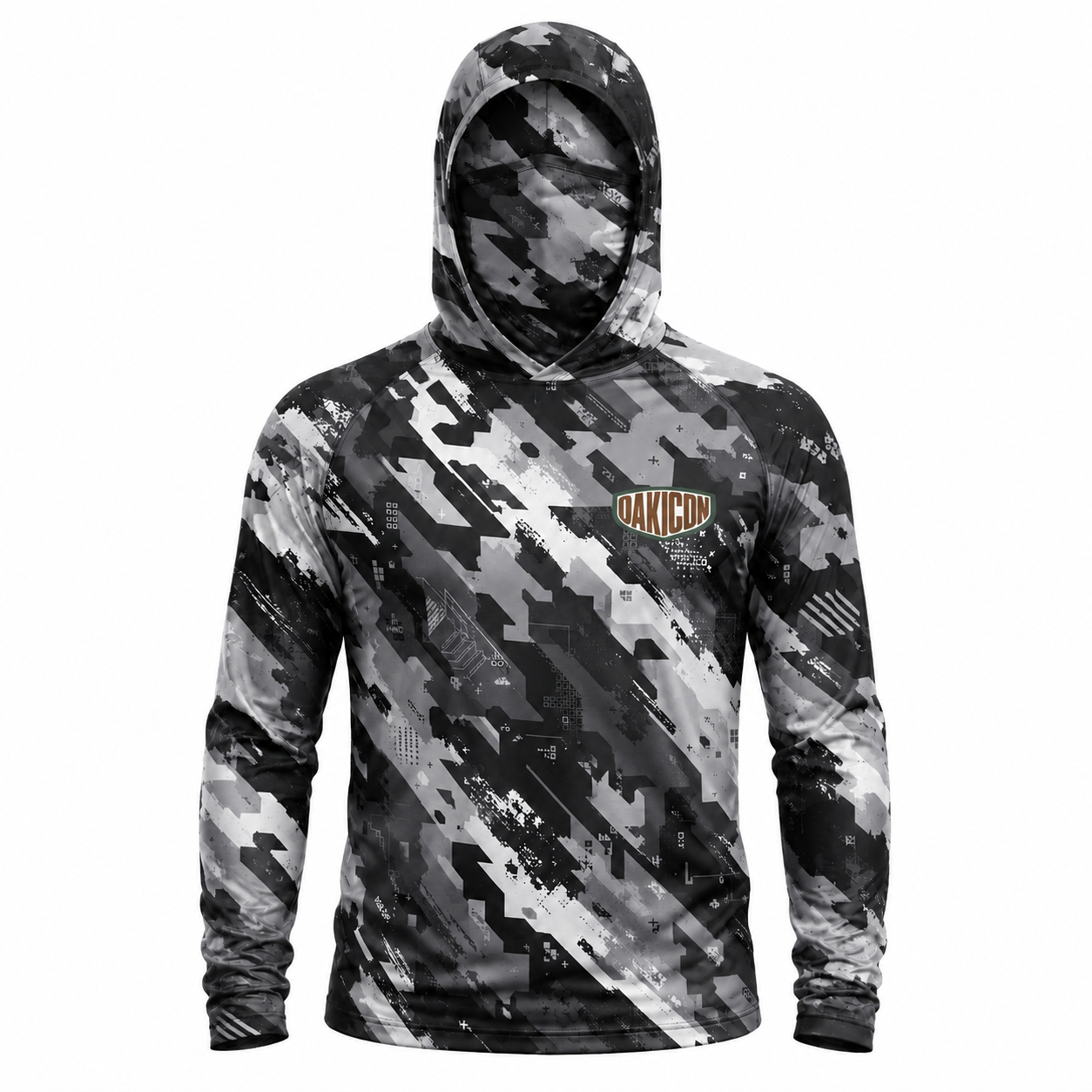 Oakicon Urban Digital Brush Personalized Name Camo Hoodie Mask, Oakicon Camo Hoodie Mask (Copy)