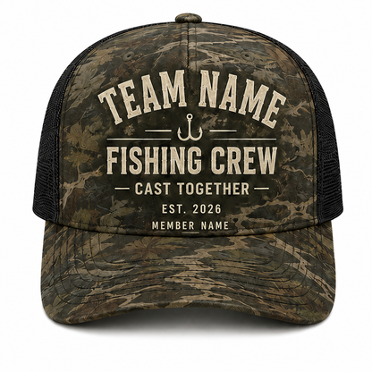 Oakicon East Texas Sweetgum Personalized Name Camo Trucker Hat, Oakicon Camo Trucker Hat