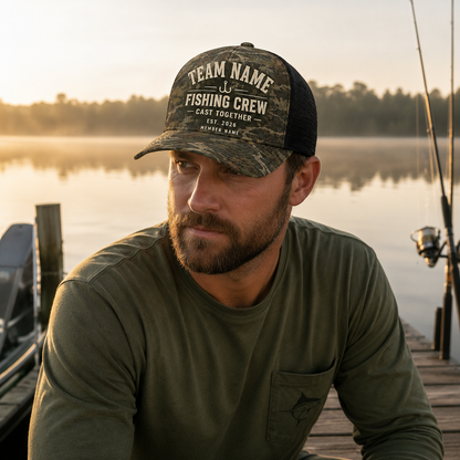Oakicon East Texas Sweetgum Personalized Name Camo Trucker Hat, Oakicon Camo Trucker Hat