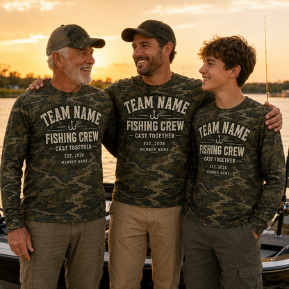 Oakicon East Texas Sweetgum Personalized Name Camo Long-sleeve, Oakicon Camo Long-sleeve