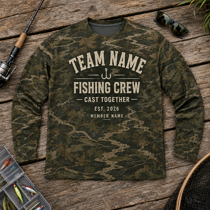 Oakicon East Texas Sweetgum Personalized Name Camo Long-sleeve, Oakicon Camo Long-sleeve