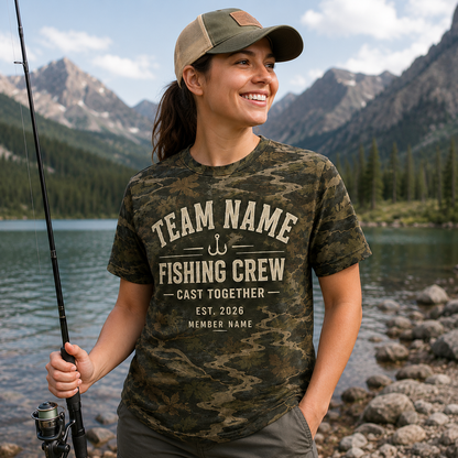 Oakicon East Texas Sweetgum Personalized Name Camo T-Shirt, Oakicon Camo T-Shirt