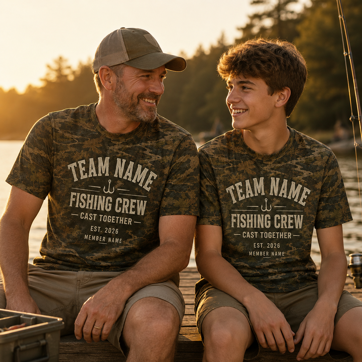 Oakicon East Texas Sweetgum Personalized Name Camo T-Shirt, Oakicon Camo T-Shirt