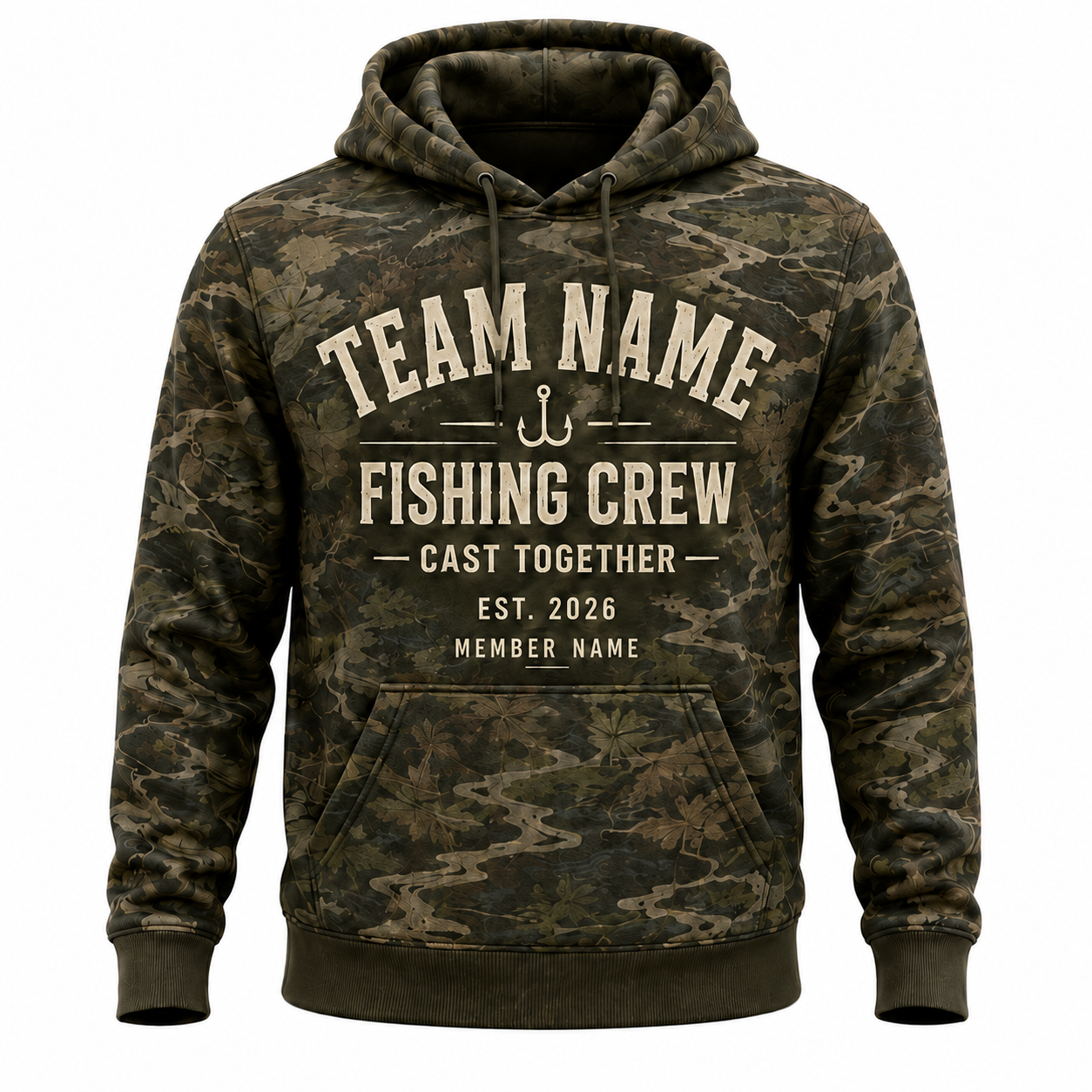 Oakicon East Texas Sweetgum Personalized Name Camo 3D Hoodie, Oakicon Camo 3D Hoodie