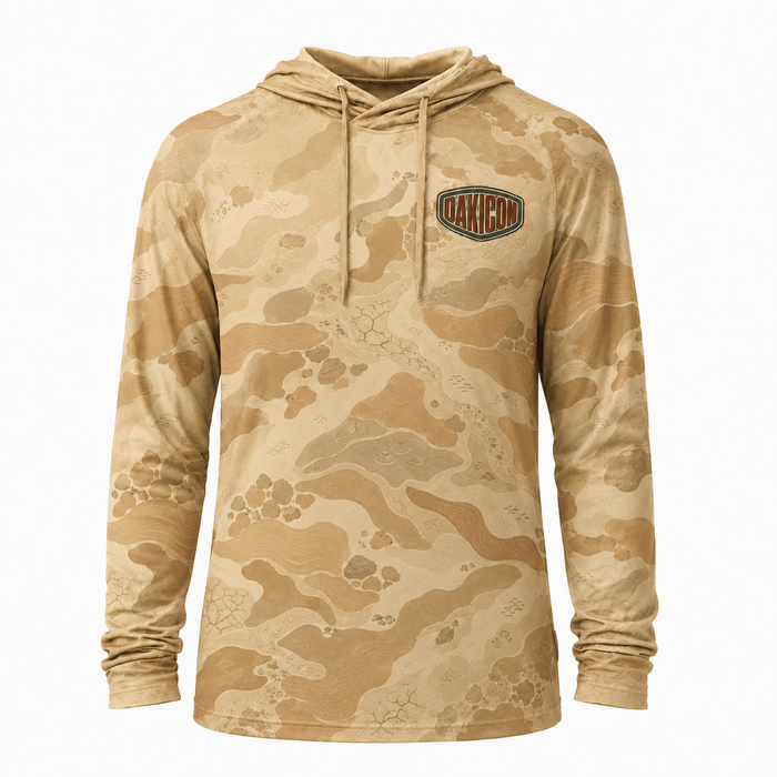 Oakicon Desert Sand Personalized Name Camo Performance Hoodie, Oakicon Camo Performance Hoodie