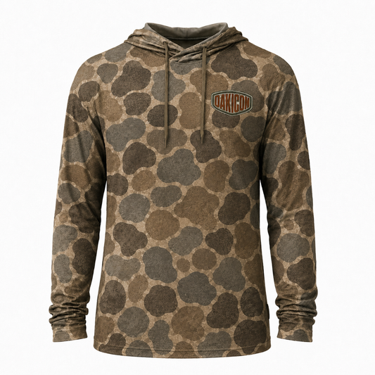 Oakicon Duck Hunter Personalized Name Camo Performance Hoodie, Oakicon Camo Performance Hoodie