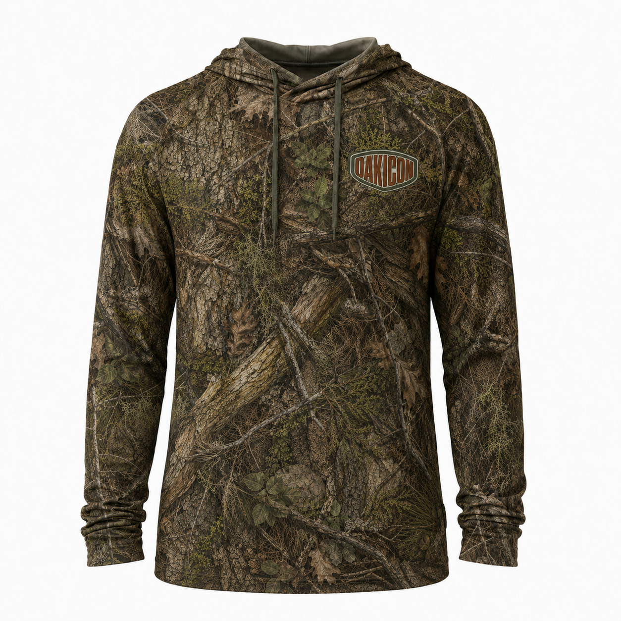 Oakicon Realistic Forest Personalized Name Camo Performance Hoodie, Oakicon Camo Performance Hoodie