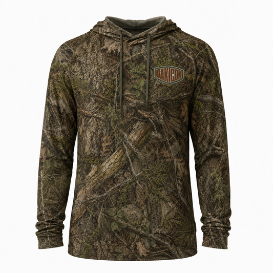 Oakicon Realistic Forest Personalized Name Camo Performance Hoodie, Oakicon Camo Performance Hoodie
