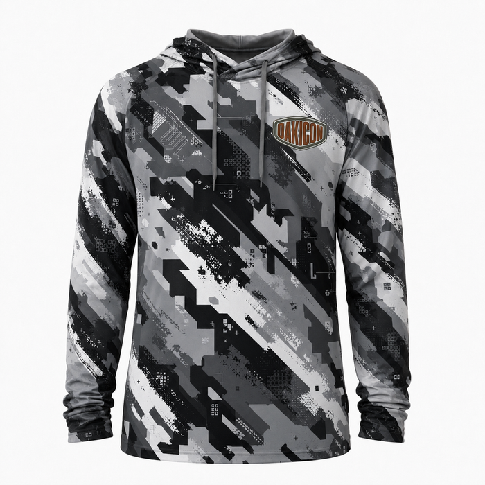 Oakicon Urban Digital Brush Personalized Name Camo Performance Hoodie, Oakicon Camo Performance Hoodie