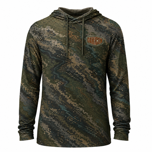 Oakicon Dark Forest Personalized Name Camo Performance Hoodie, Oakicon Camo Performance Hoodie