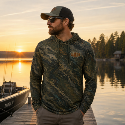 Oakicon Dark Forest Personalized Name Camo Performance Hoodie, Oakicon Camo Performance Hoodie